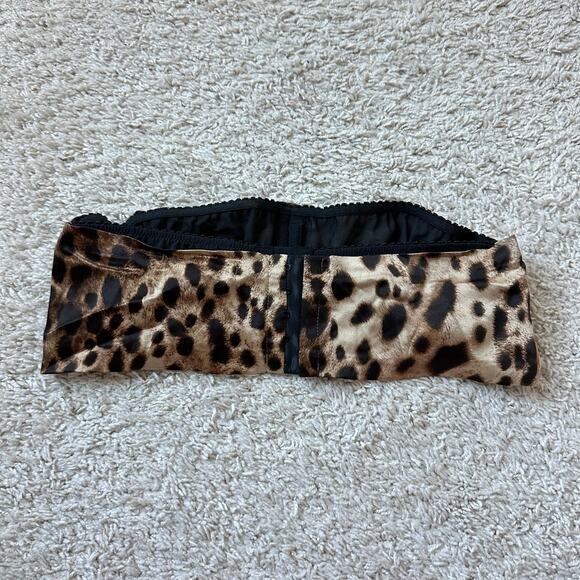 RARE Dolce & Gabbana x SKIMS Silk Leopard Bandeau Size Medium - Picture 5 of 9